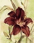 Cheri Blum Burgundy Day Lily painting